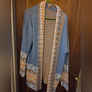 Aztec Print Cardigan- Size Xl
